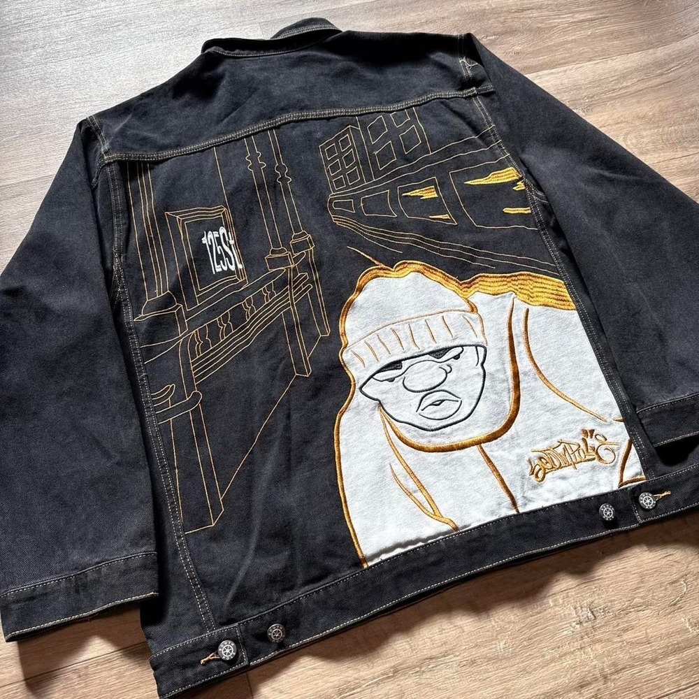 Vintage Southpole B Boy Embroidered Trucker Jacket NWT Y2K L